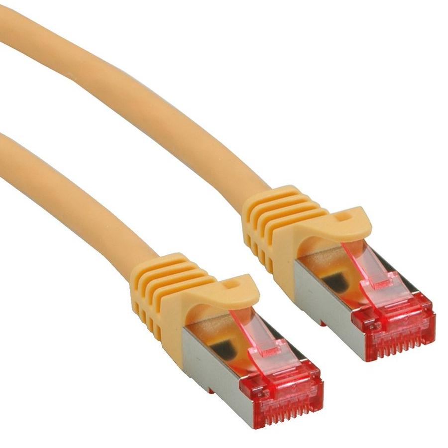 ROLINE Cat.6 S/FTP (PiMF) Patchkabel, LS0H, Snagless, Komponentenebene, gelb
