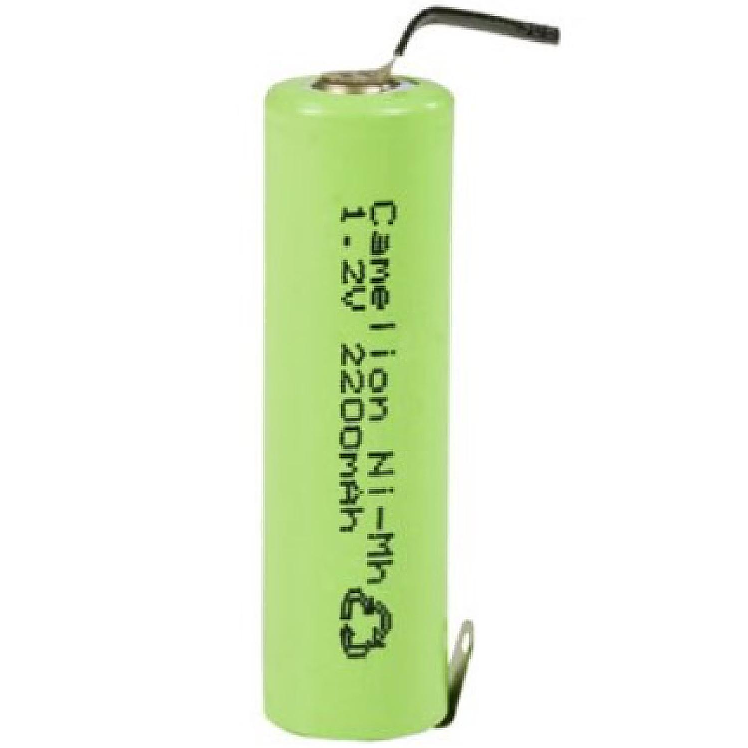 Camelion Wiederaufladbare NimH AA/LR6 2200mAH mit Lötfahnen - Camelion