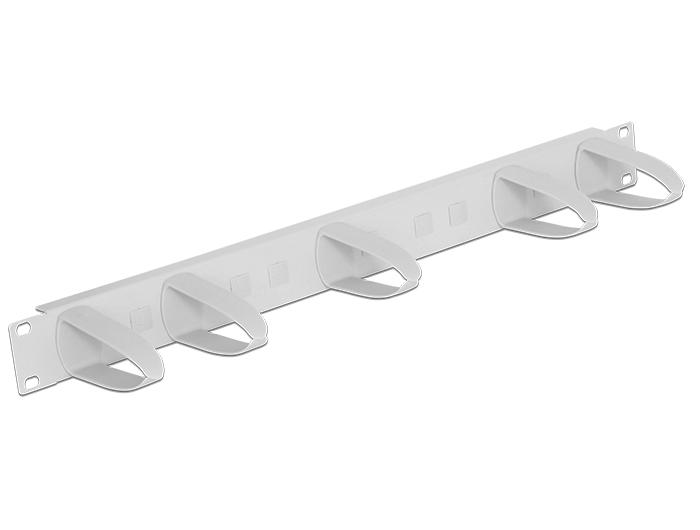 Delock 19″ Kabelmanagement Panel universal grau - Delock