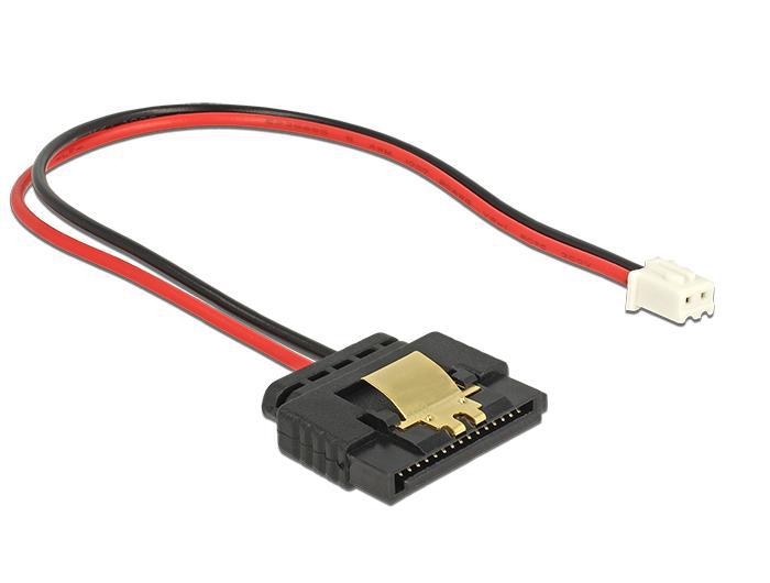 Delock Kabel Strom 2 Pin Buchse > 1 x SATA 15 Pin Buchse (5 V) metale - Delock