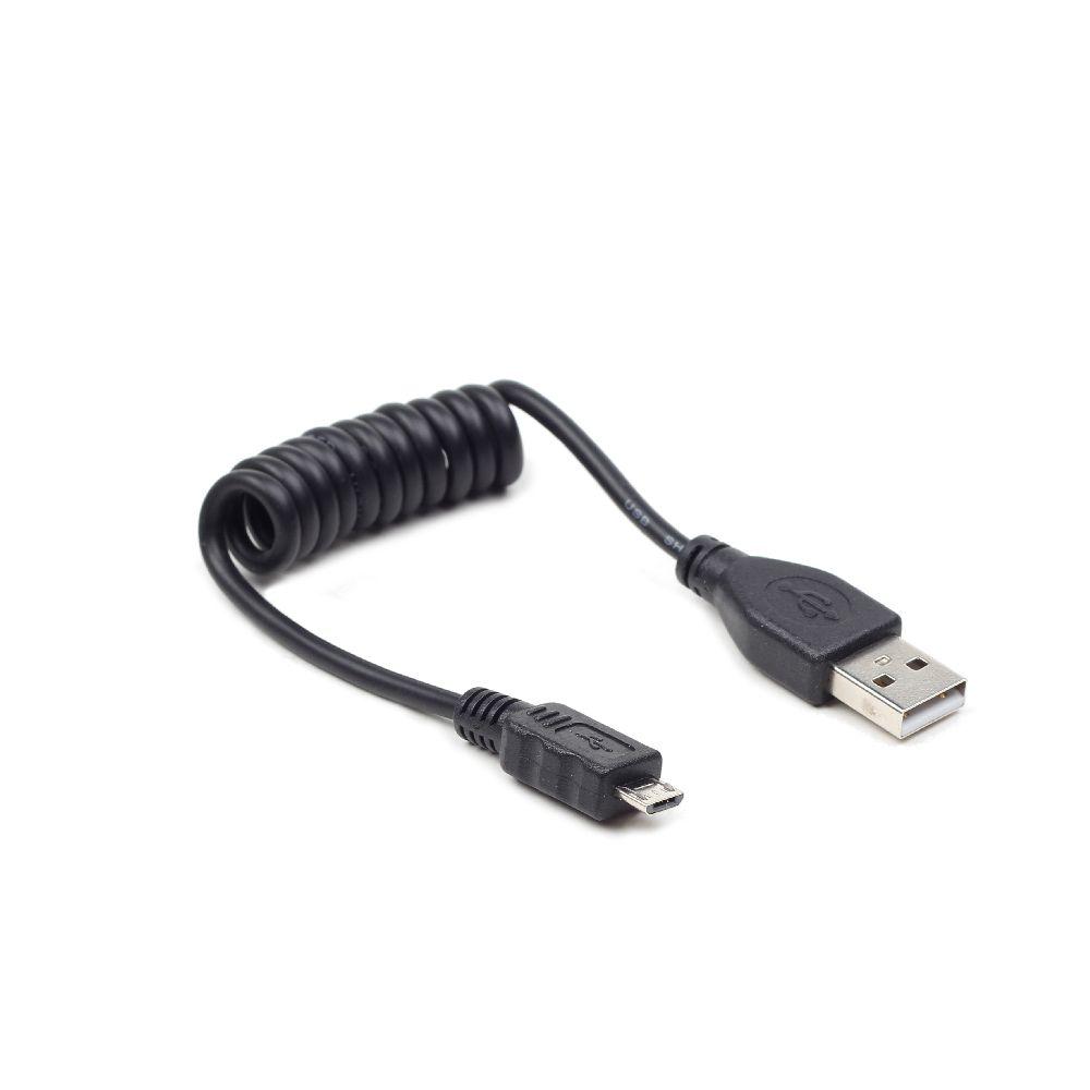 Verdrilltes USB Kabel (A/MicroB), 0,6 m - CableXpert