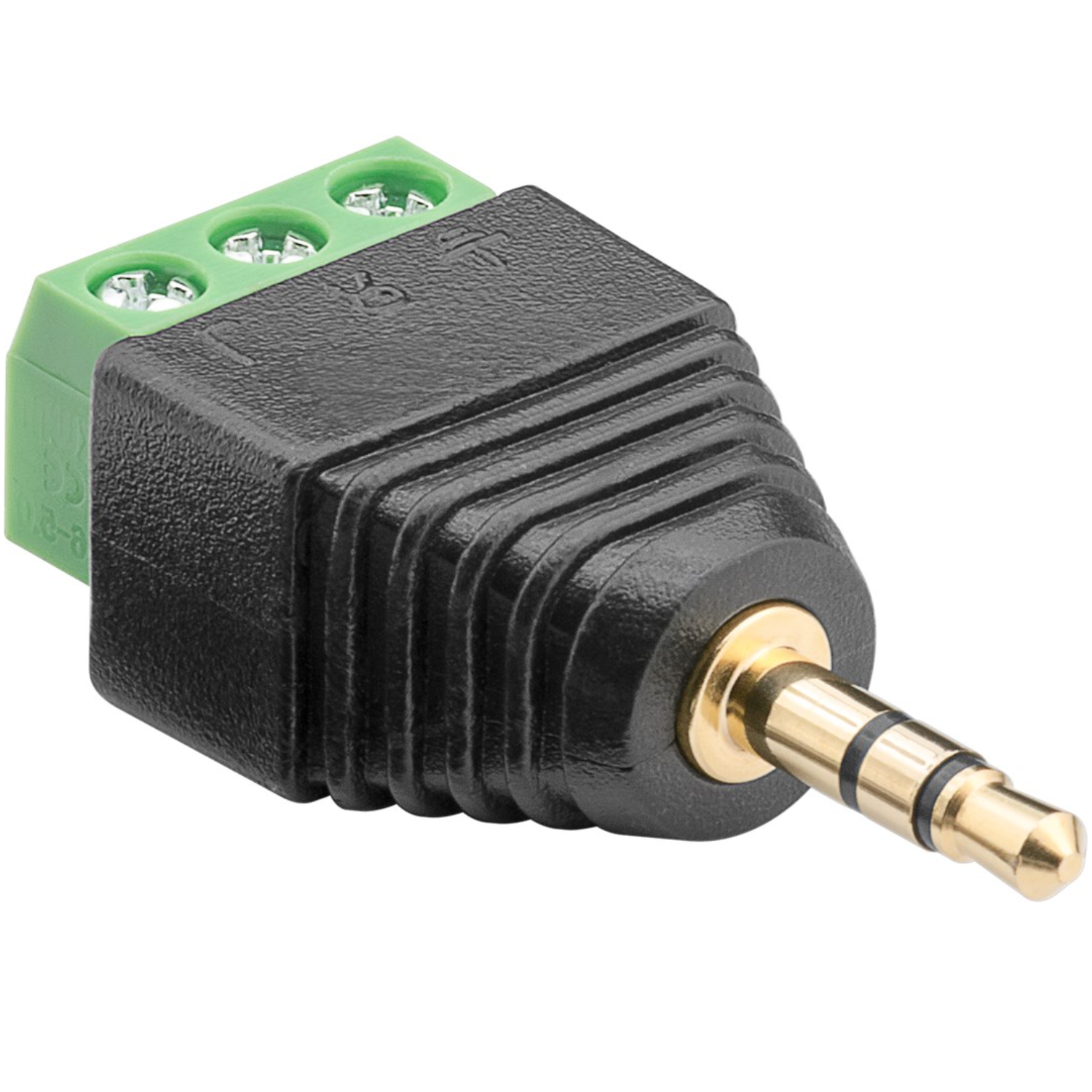 Klemmenblock 3 polig > 3,5 mm Stecker (3 polig, Stereo) Schraubbefestigung - Goobay