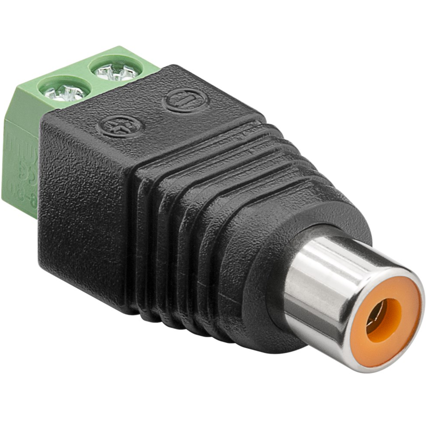 Klemmleiste 2-polig > RCA-Stecker - Goobay