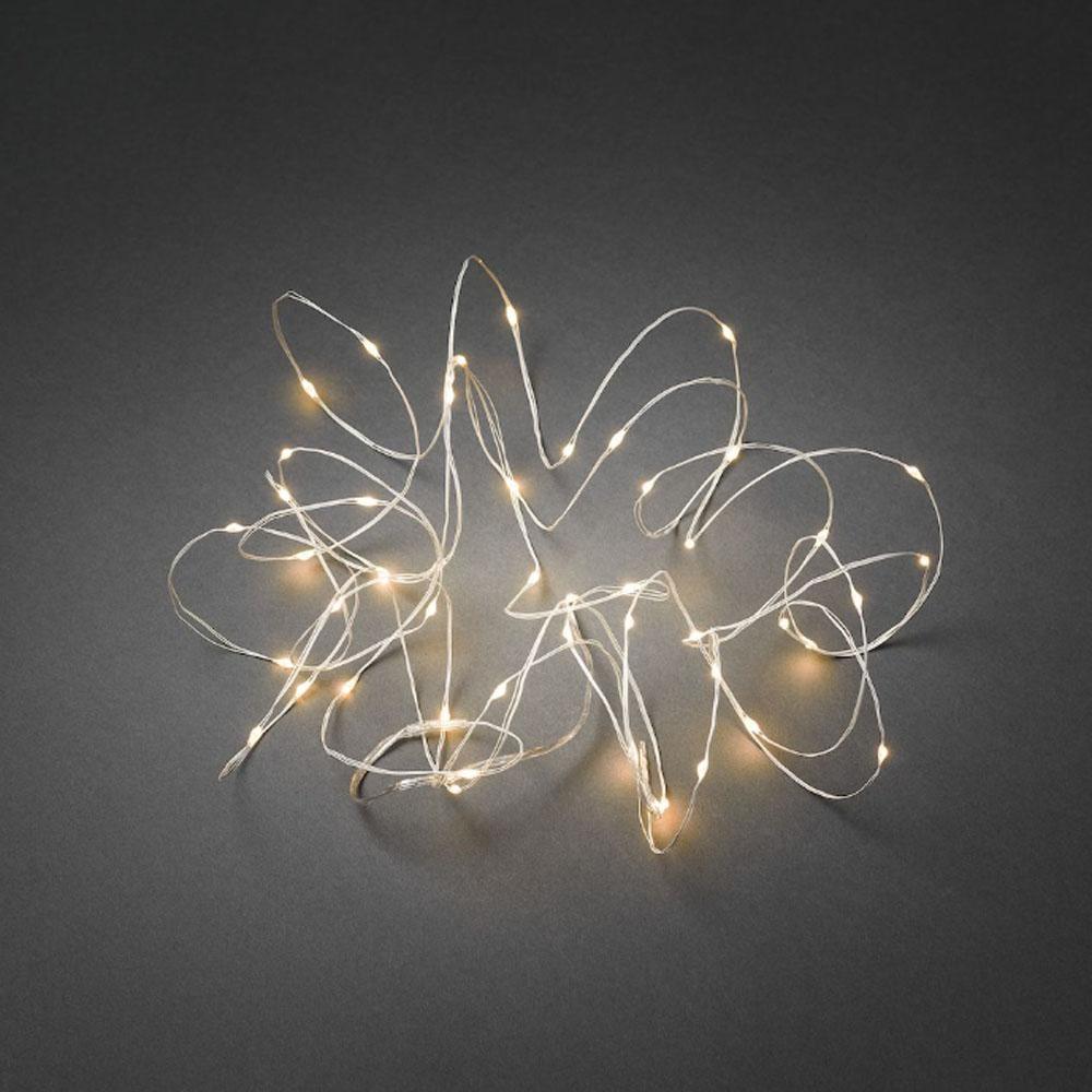 Drahtbeleuchtung - LED-Weihnachtsbeleuchtung innen - 100 Lichter - 9,9 Meter - extra warmweiß