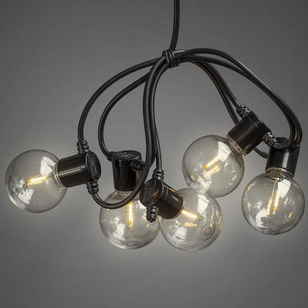 Lichterkette - LED-Weihnachtsbeleuchtung für innen und außen - 10 Lichter - 2,25 Meter - warmweiß