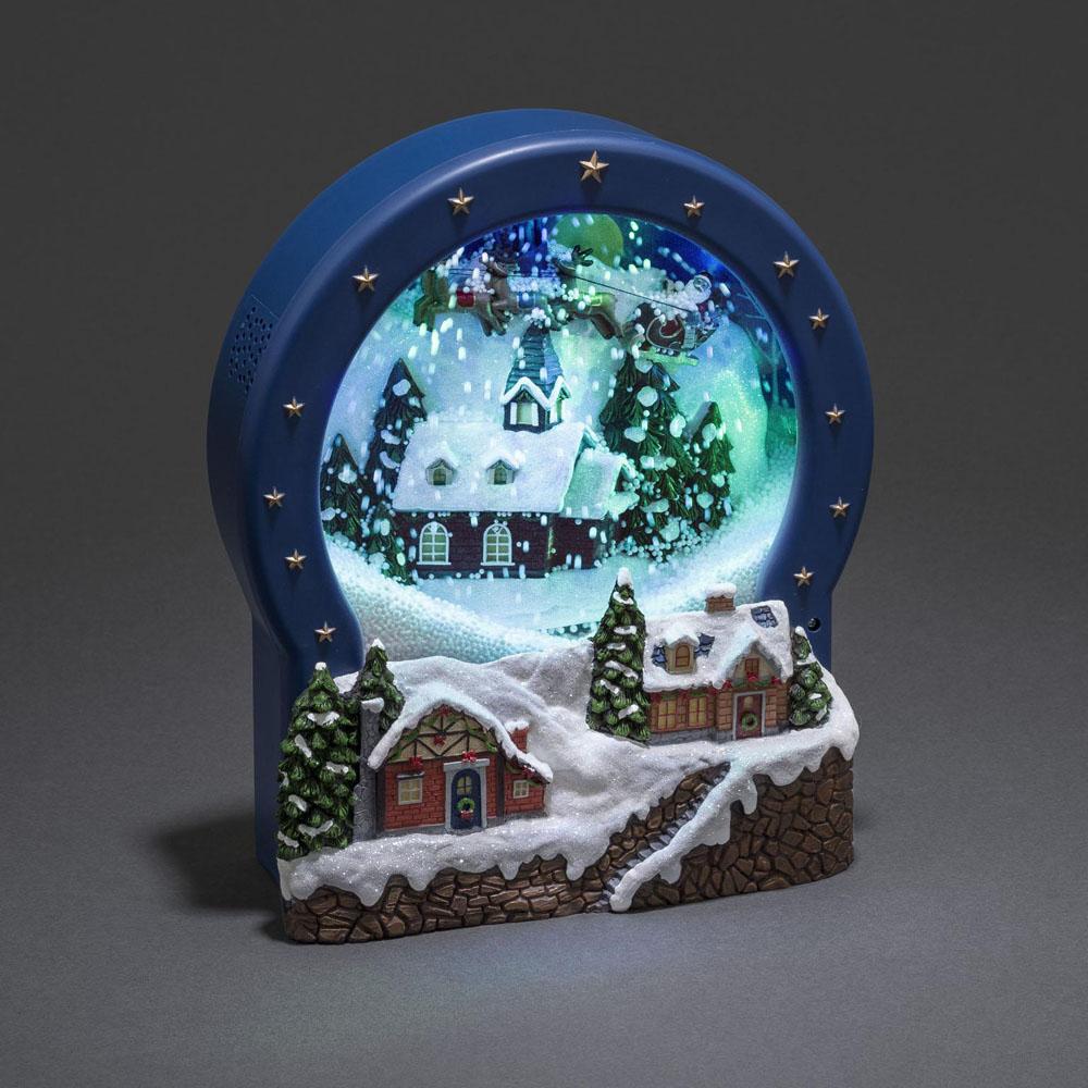 Weihnachtshaus - led Weihnachtsbeleuchtung innen - 3 Lichter - 23 x 26 cm - mehrfarbig