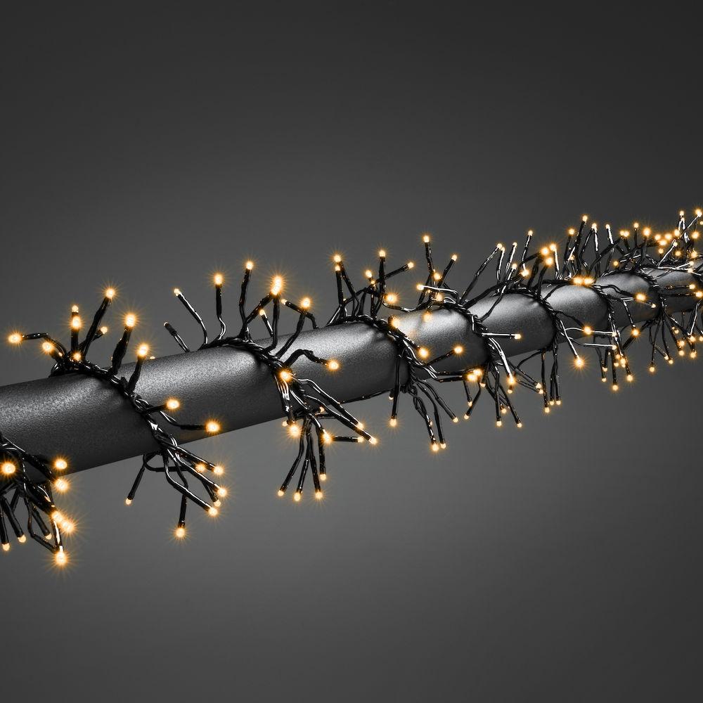 Cluster lighting - led weihnachtsbeleuchtung für innen und außen - 768 lichter - 5,8 meter - extra warmweiß