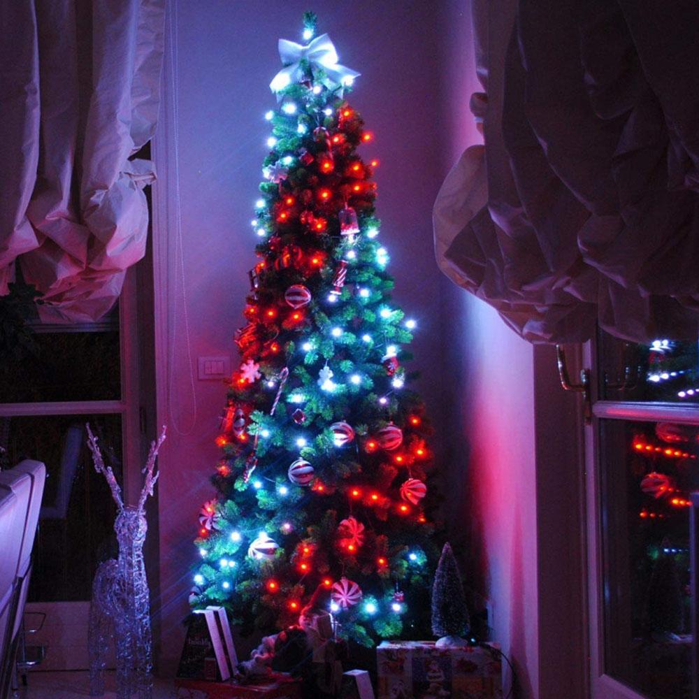 Twinkly Weihnachtsbaumbeleuchtung - LED-Weihnachtsbeleuchtung für innen und außen - 105 Lichter - 10,5 Meter - RGB