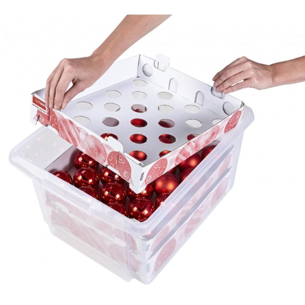 Aufbewahrungsbox für Weihnachtskugeln - Q-LINE