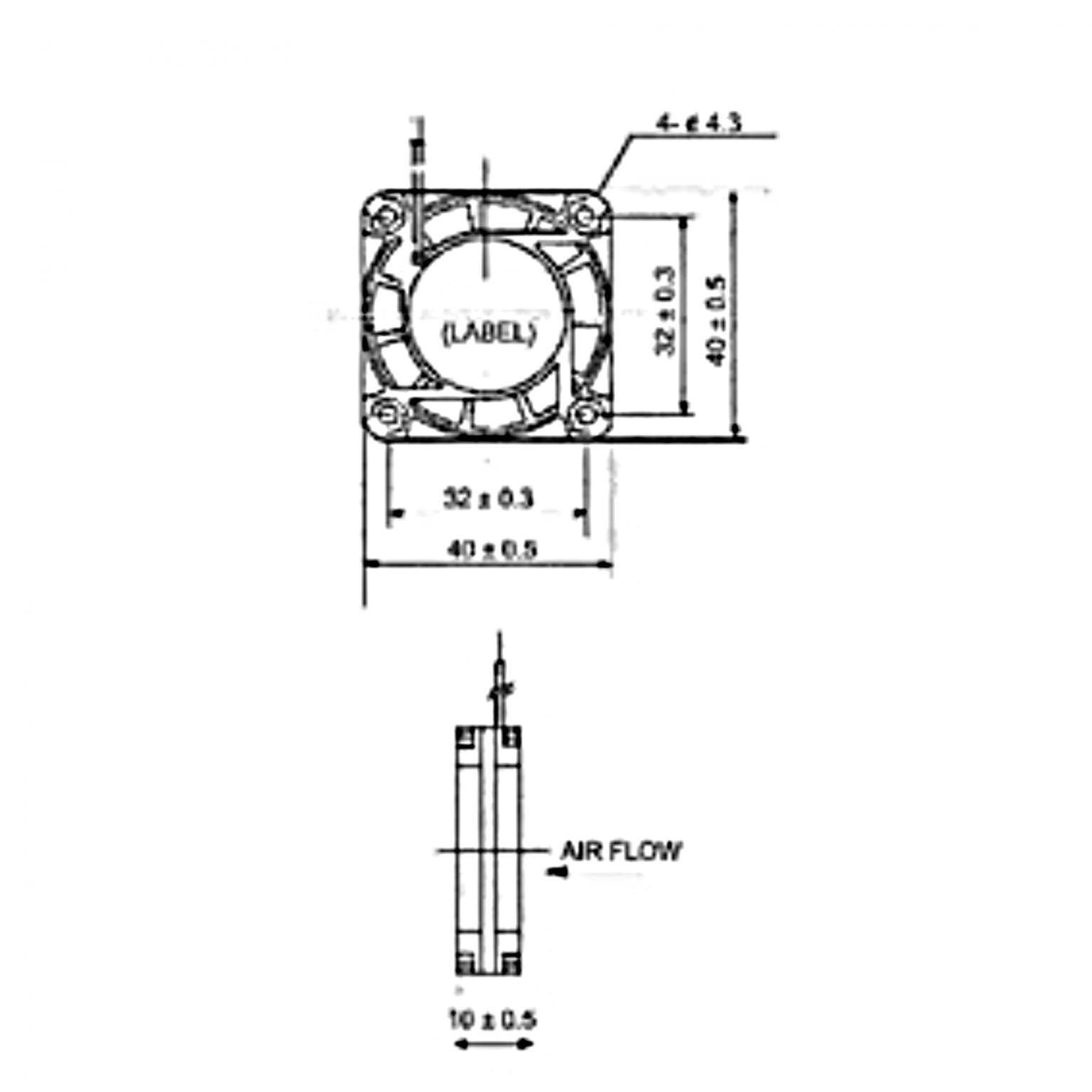 Kühler - 40 x 40 mm - Sunon