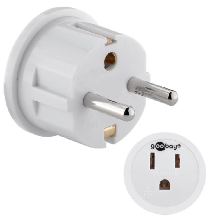 Netzadapter US/Japanische Buchse (Typ B, NEMA 5 15, 3 polig) > Sicherheitspl