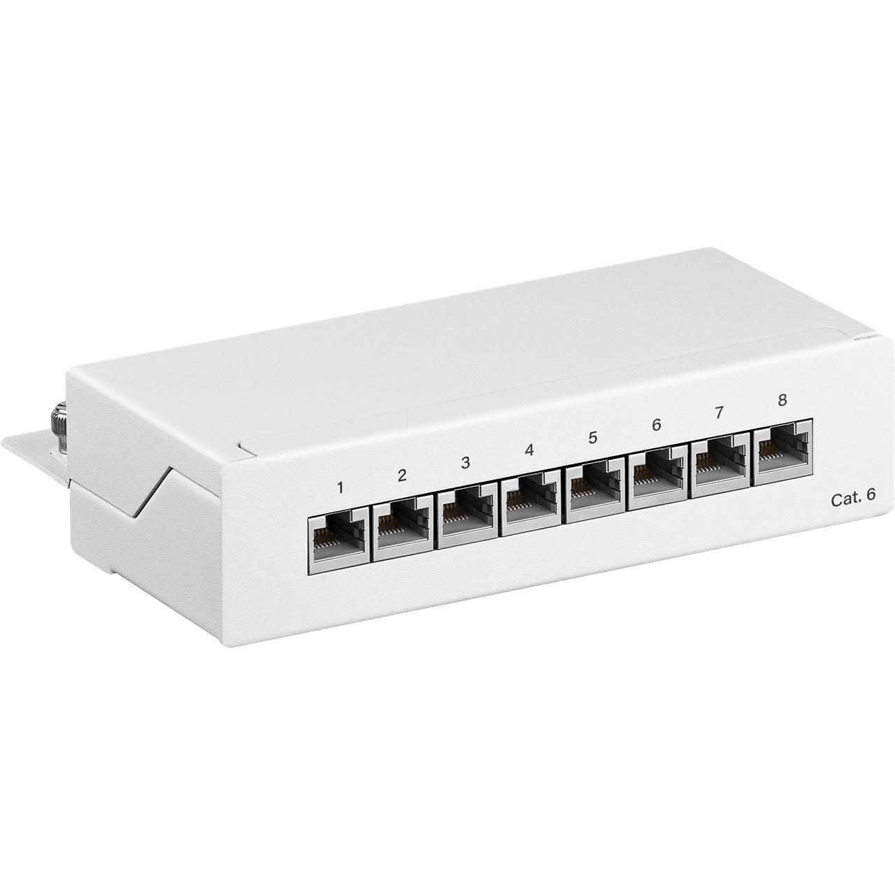 Cat 6 8-Port-Patchfeld
