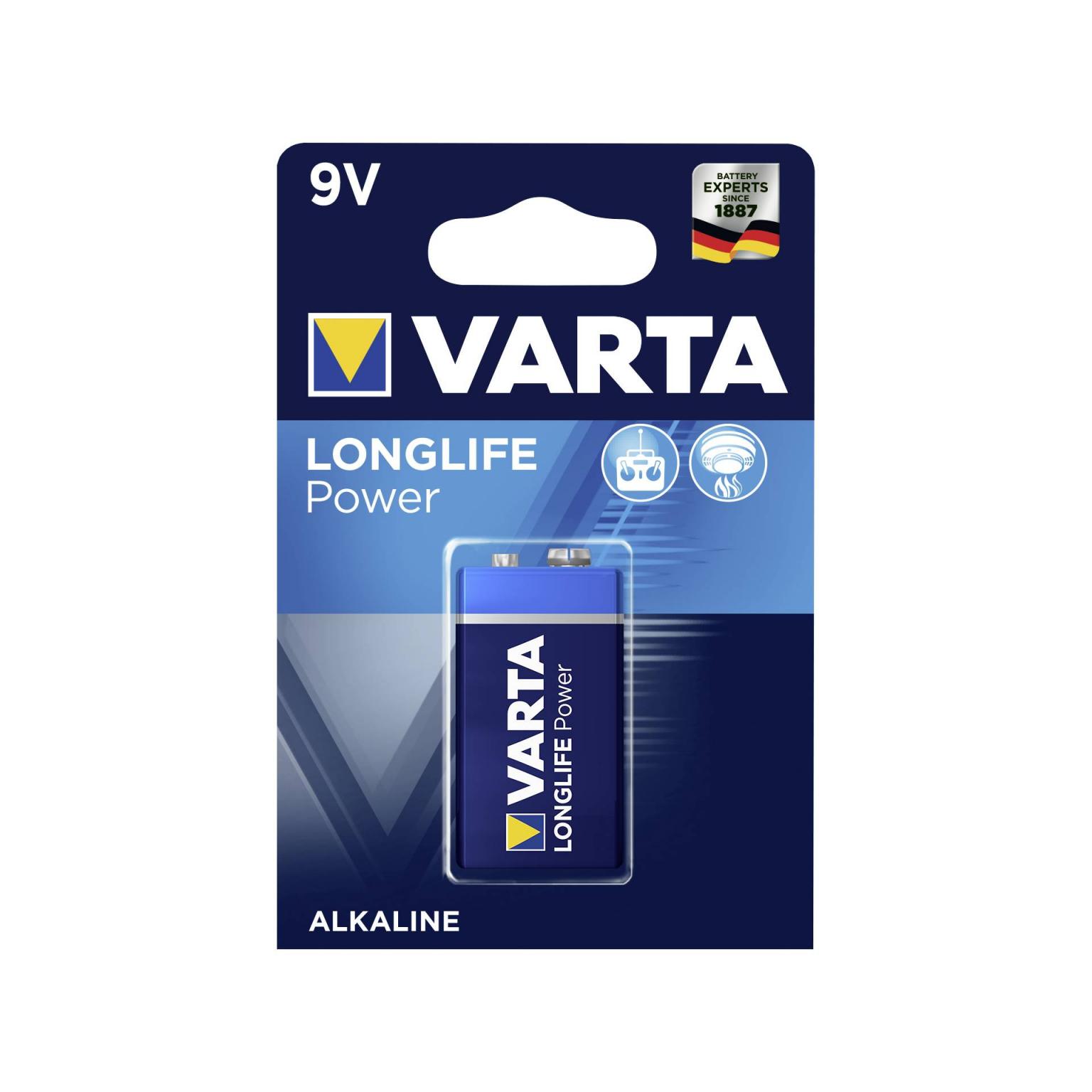 50x1 Varta High Energy 9V-Block 6 LR 61 VPE Box - Varta