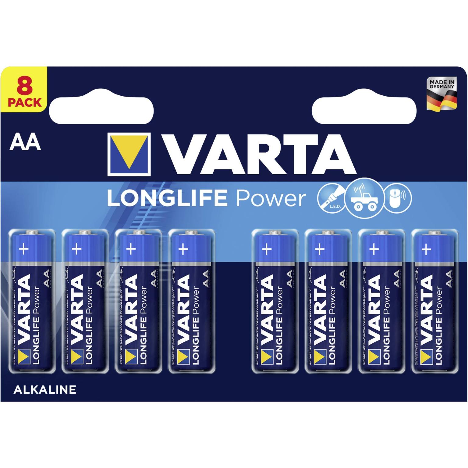 20x8 Varta High Energy Mignon AA LR 6 VPE Innenverpackung - Varta
