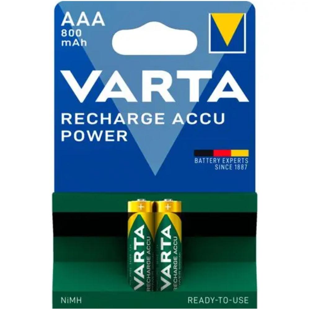 10x2 Varta Rechargeble Accu NiMH 800 mAh Micro VPE innen. - Varta
