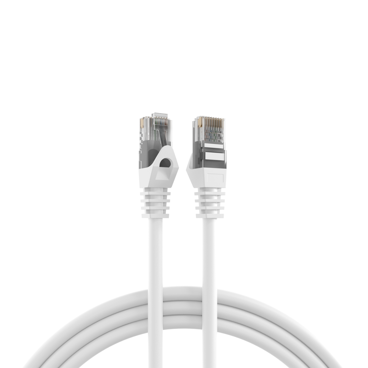 RJ45 Patchkabel Cat.5e U/UTP LSZH, CCA, AWG24/7, weiß 7,5m - EFB