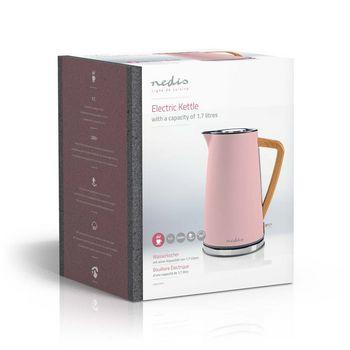 Wasserkocher 1,7 l Soft-Touch Pink - Nedis