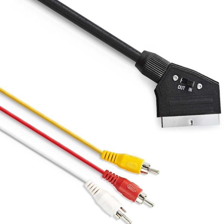 Scart zu Cinch Kabel - Goobay