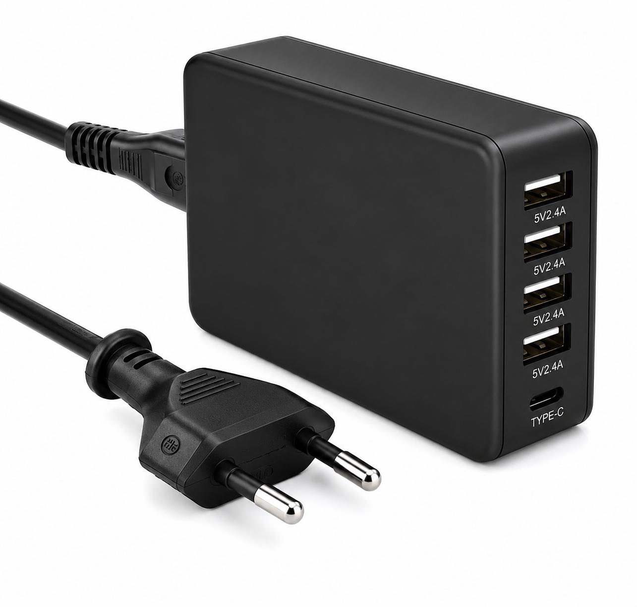 USB Ladegerät 6 Anschlüsse 10 A 50 W EU Stecker