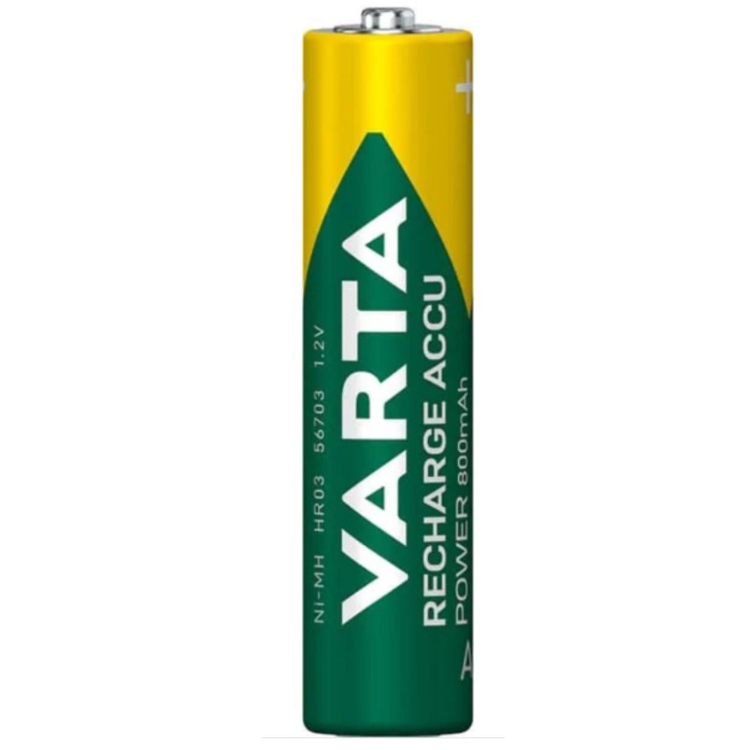 Varta Wiederaufladbare NimH AAA/HR03 800mah Blister 2