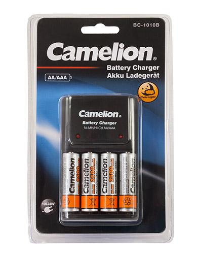 Camelion Steckerladegerät BC 1010B inkl. 4x Ni MH AA 2500mah - Camelion