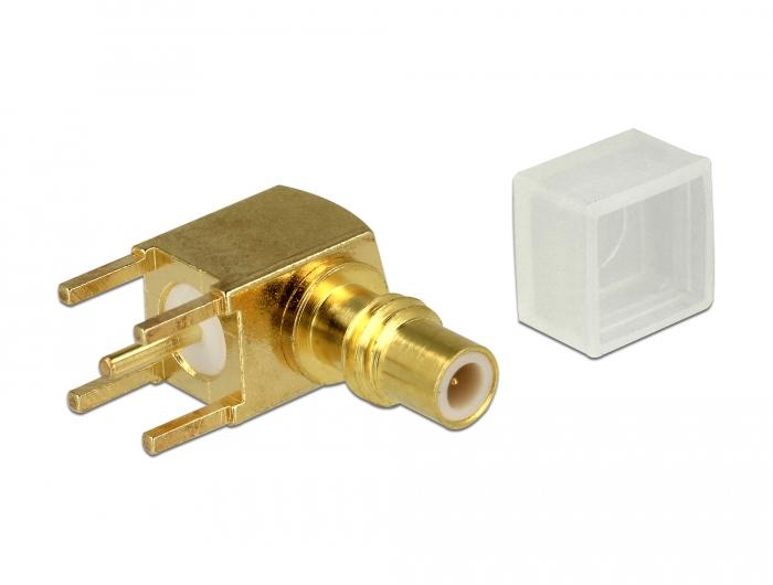 Delock-Adapter SMC-Anschluss 90 gewinkelt PCB - Delock