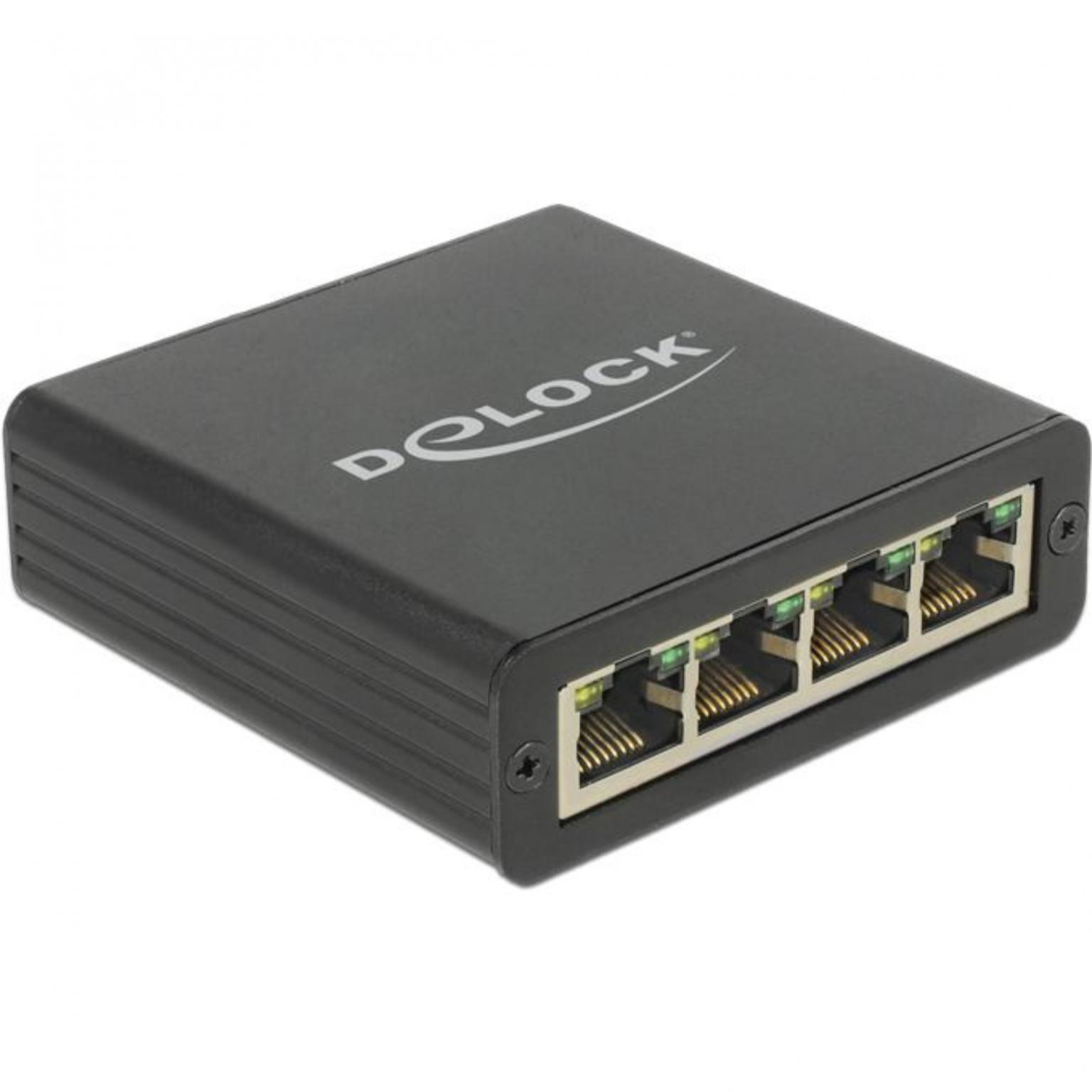 USB-Netzwerkadapter LAN - 4x RJ45