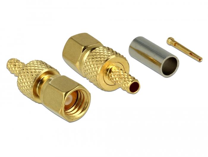 Delock SMC-Stecker zum Crimpen von RG-179 / RG-187 - Delock