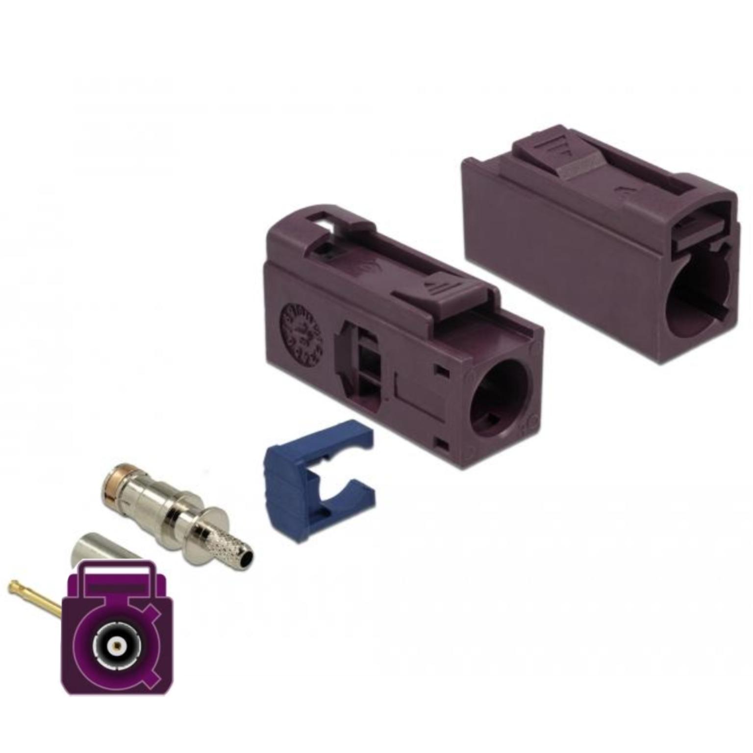 Fakra D-Stecker zum Crimpen - Delock