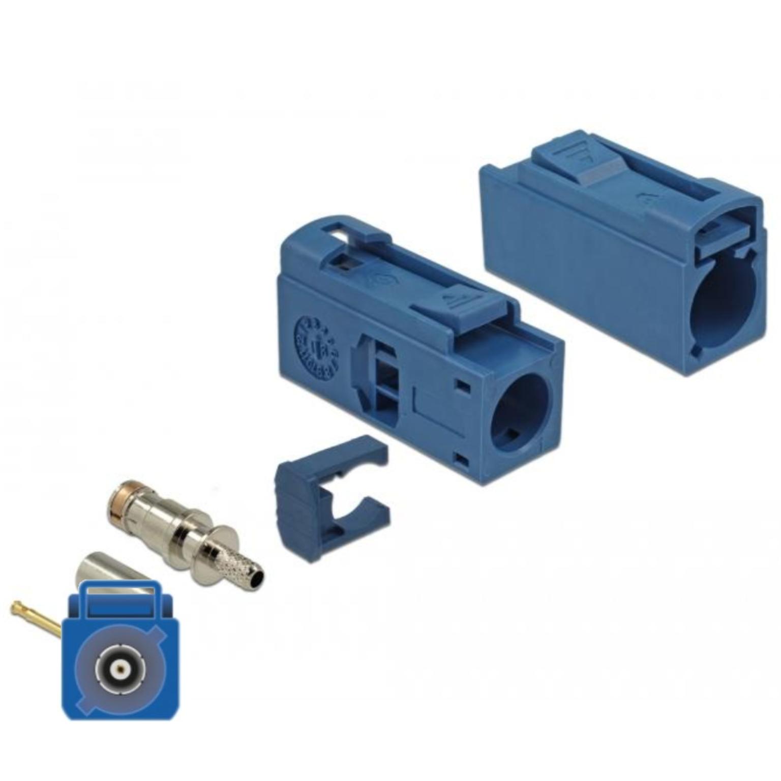 Fakra C-Stecker zum Crimpen - Delock