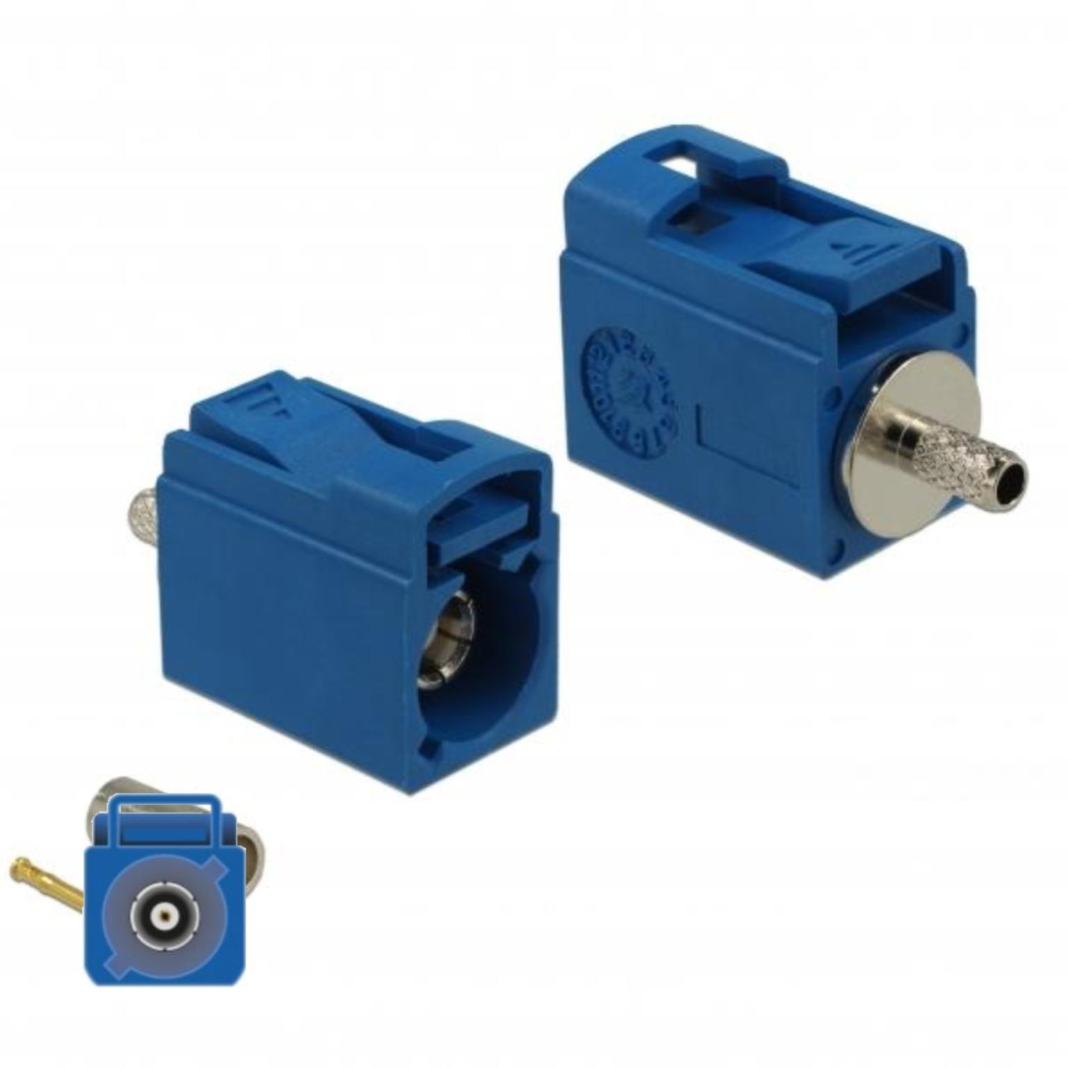Fakra C-Stecker zum Crimpen - Delock