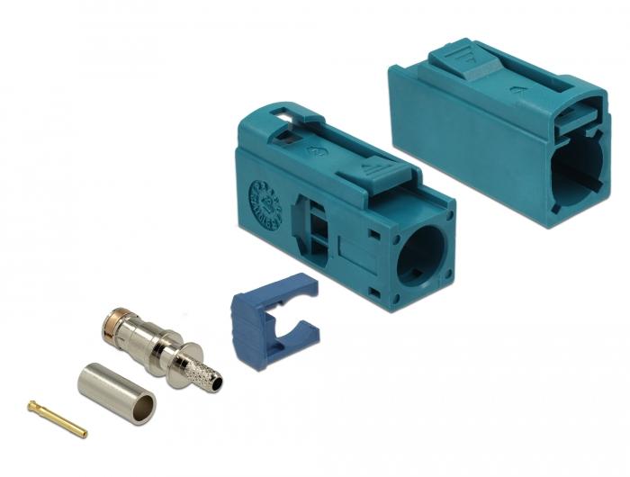 Fakra Z-Stecker zum Crimpen - Delock