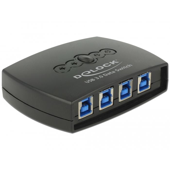 USB-Schalter - 4 Anschlüsse - Delock