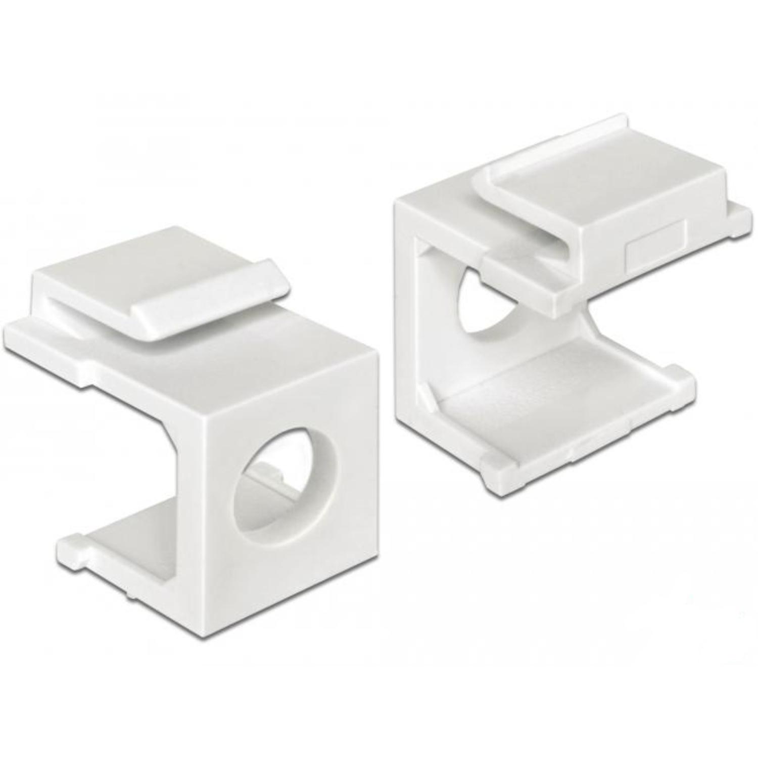 Delock Keystone Abdeckung weiß mit 8 mm Tülle 4 Stück