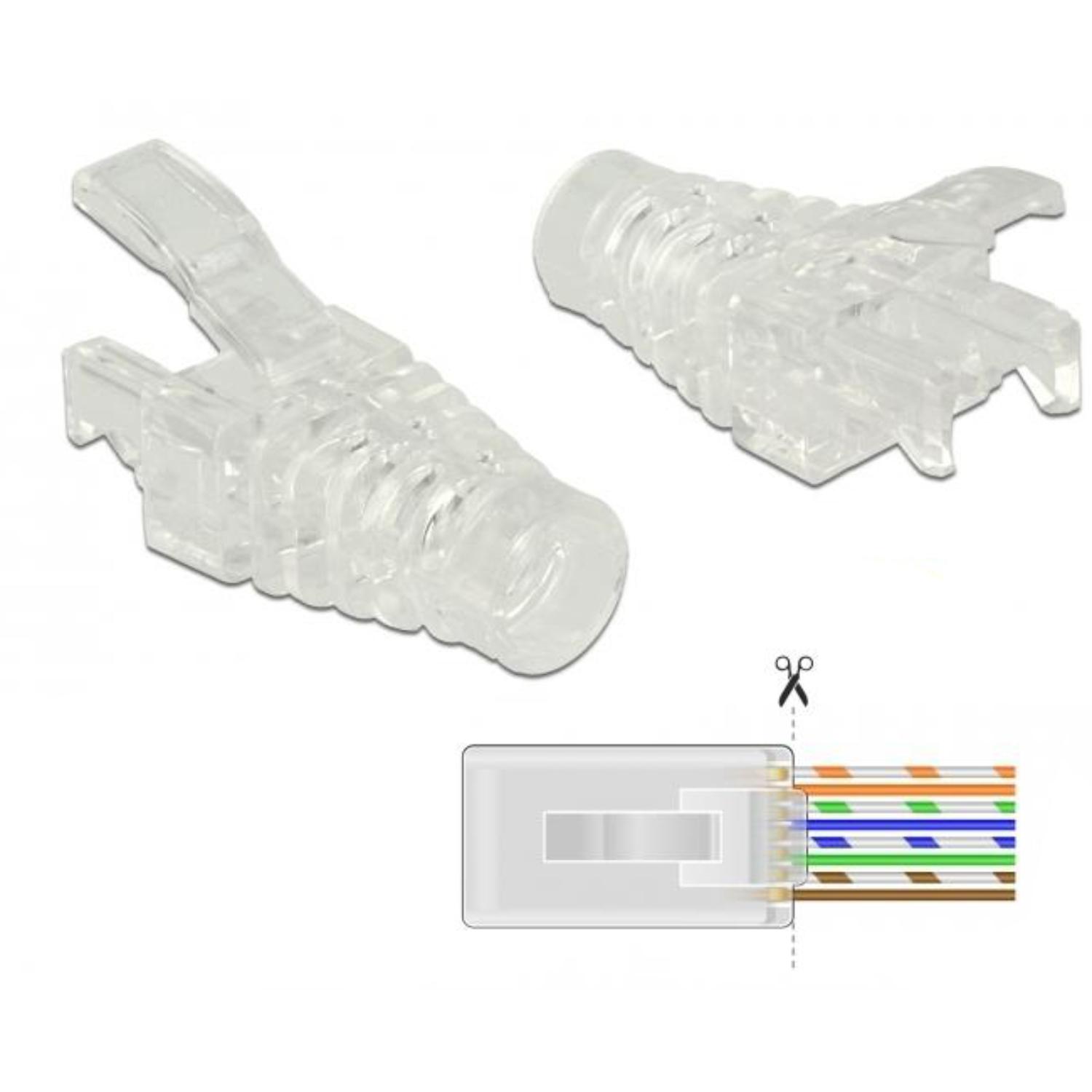 Delock Knickschutz für RJ45 Crimp+Cut Stecker 20 Stk. - Delock