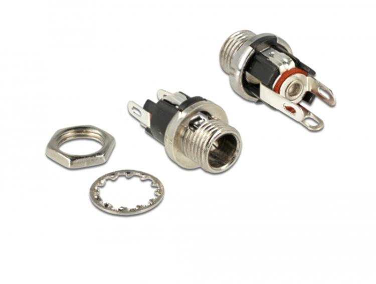 Delock-Stecker DC 5,5 x 2,1 x 9,5 mm Anschluss für Installation - Delock