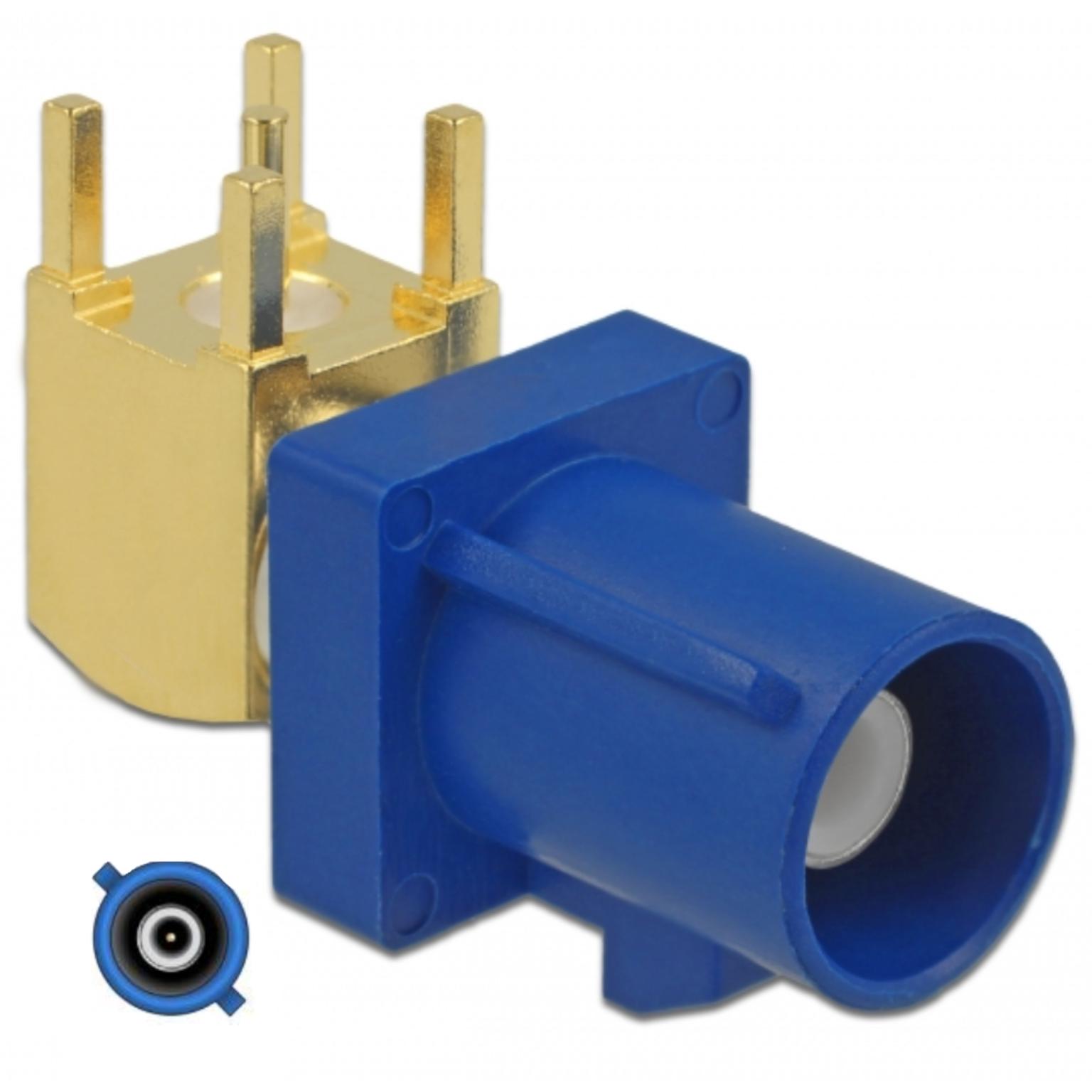 Winkelrechte FAKRA C PCB-Steckverbinder - Delock