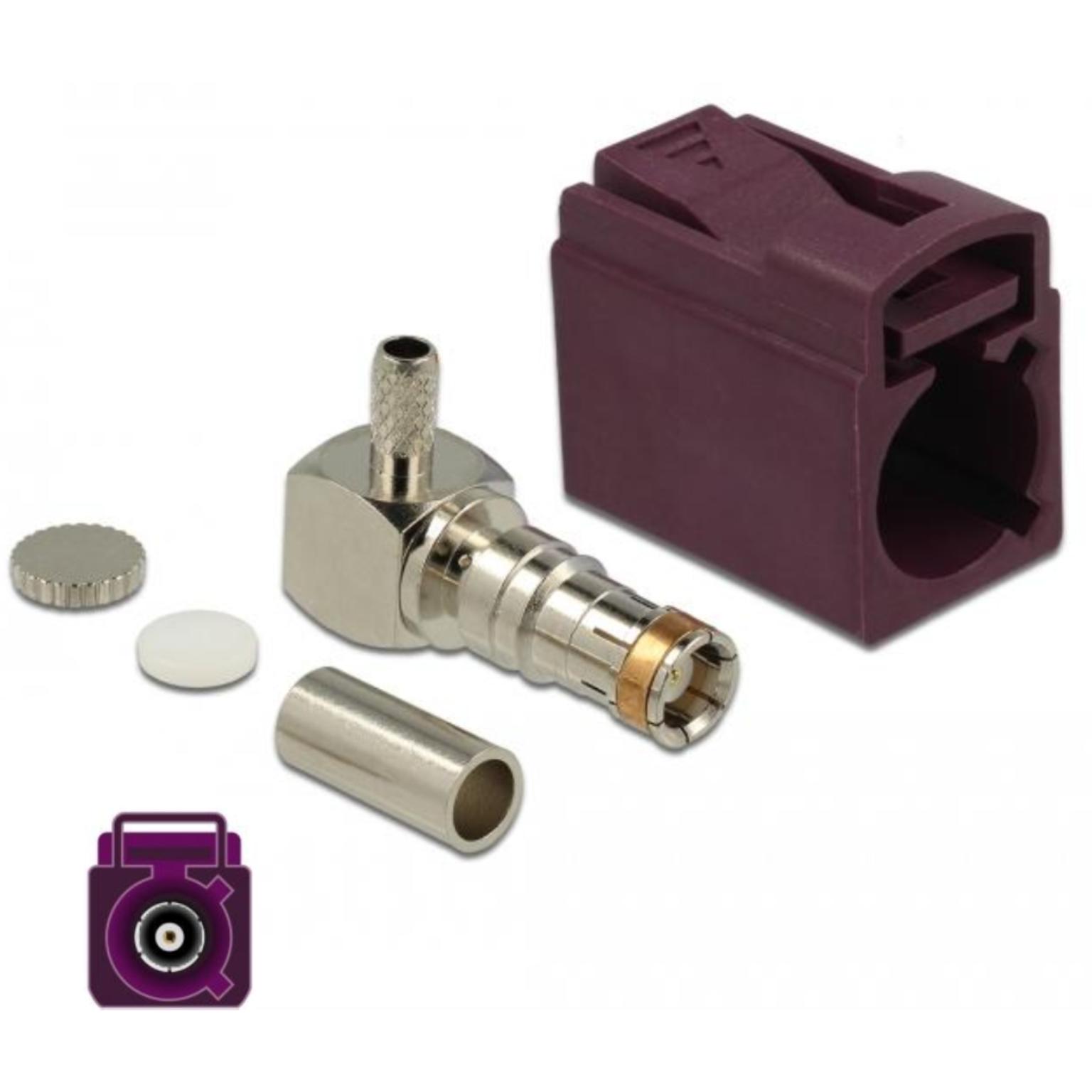 Fakra D-Stecker zum Crimpen - Delock