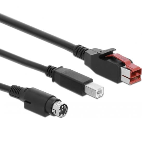 USB-Druckerkabel mit Stromversorgung - Delock