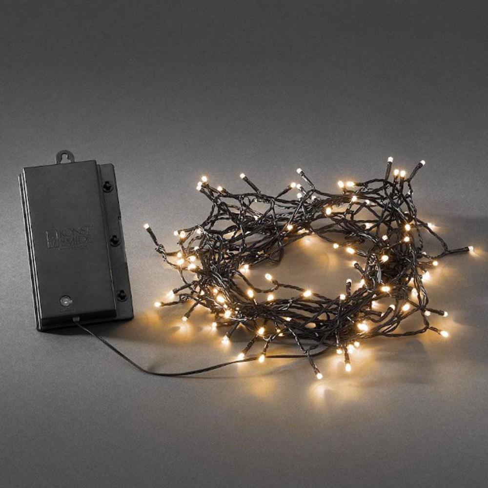 Lichterkette - LED-Weihnachtsbeleuchtung für draußen und drinnen - 120 Lichter - 11,9 Meter - extra warmweiß