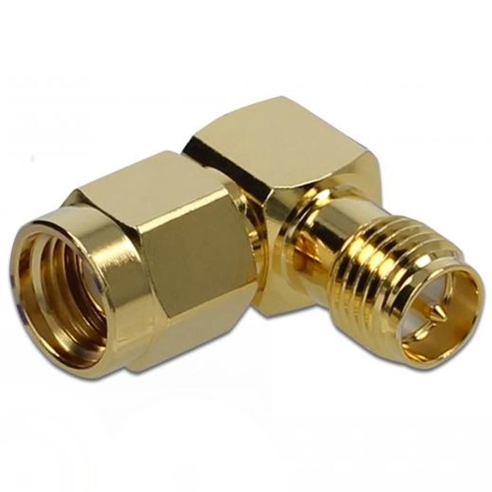 RP-SMA Stecker auf RP-SMA Buchse Winkeladapter 50 Ohm