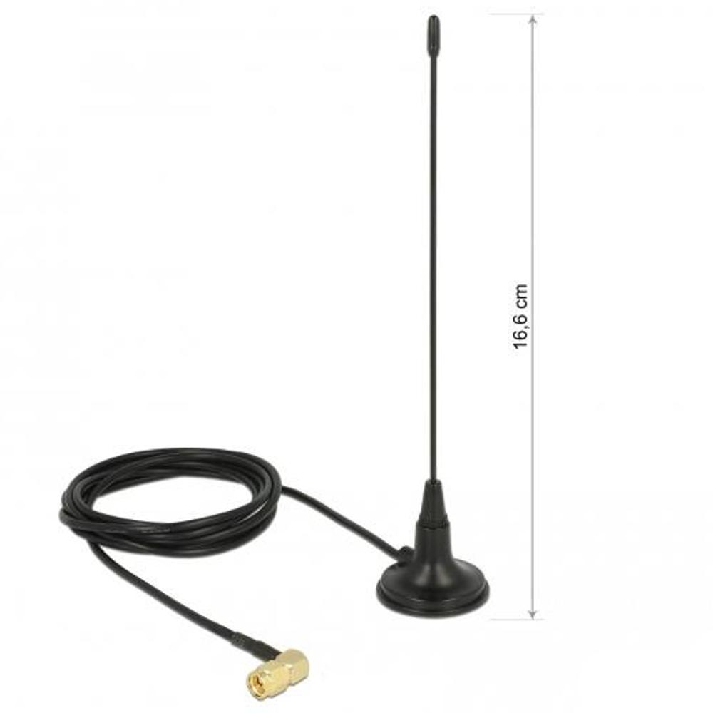 480 MHz Antenne SMA Stecker 90 Grad 2,5 dBi omnidirektional magnetischer Fuß 1,5 Meter