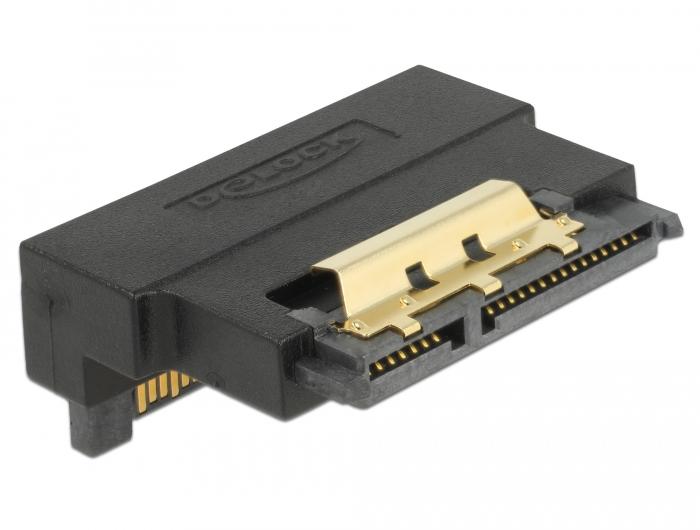 Delock-Adapter SATA 22-Pin-Buchse mit Snap-In-Funktion auf Stecker - Delock
