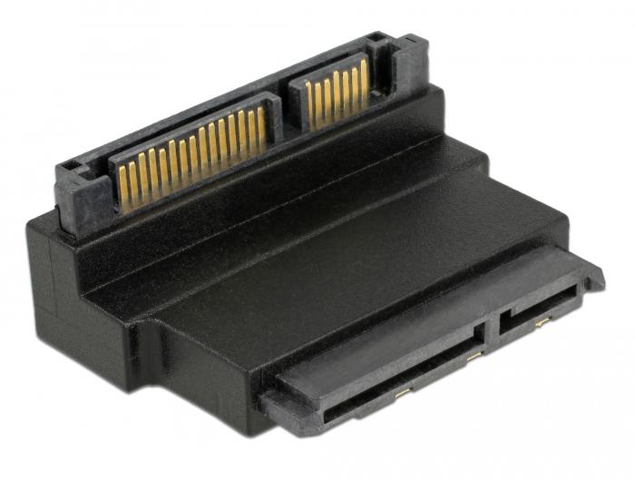 Delock-Adapter SATA 22-Pin-Buchse mit Snap-In-Funktion auf Stecker - Delock