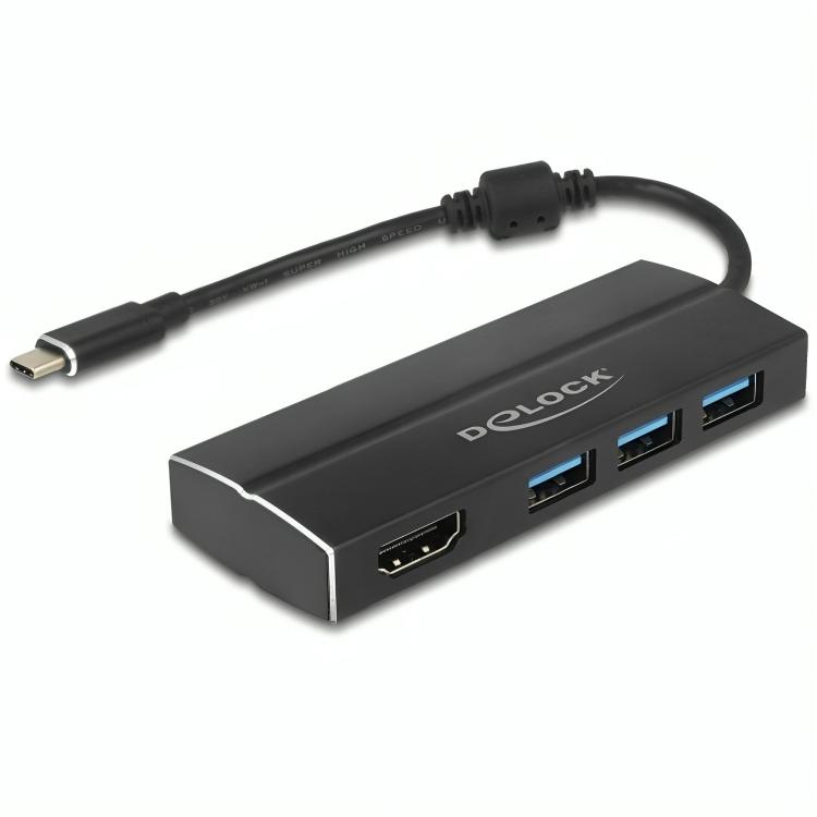 USB C Hub mit HDMI und 3× USB A Ports