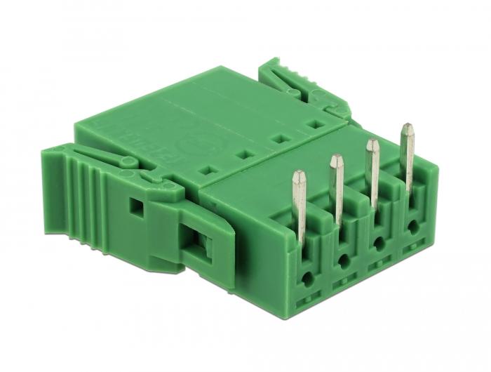 Delock Anschlussklemmen Satz für Leiterplatte 4-polig 3,81 mm Raster horizontal - Delock
