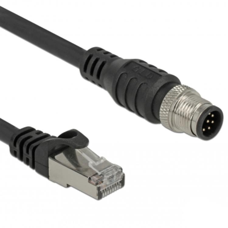 RJ45 zu M12 Kabel - Delock