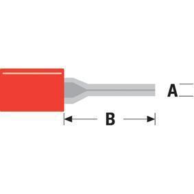 Kabelschuh isoliert - Rot - Valueline