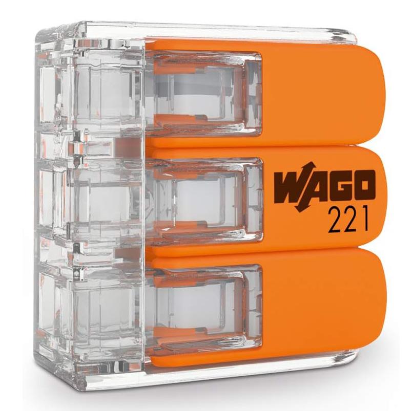 Steckklemme 3 Draht 6,0 mm² - Wago
