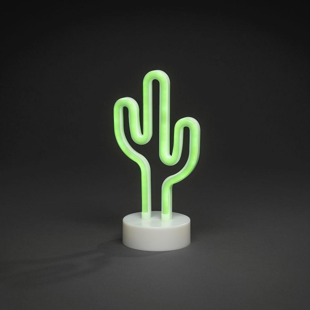 Kaktus - LED-Weihnachtsbeleuchtung innen - 90 Lichter - grün - 3x AA